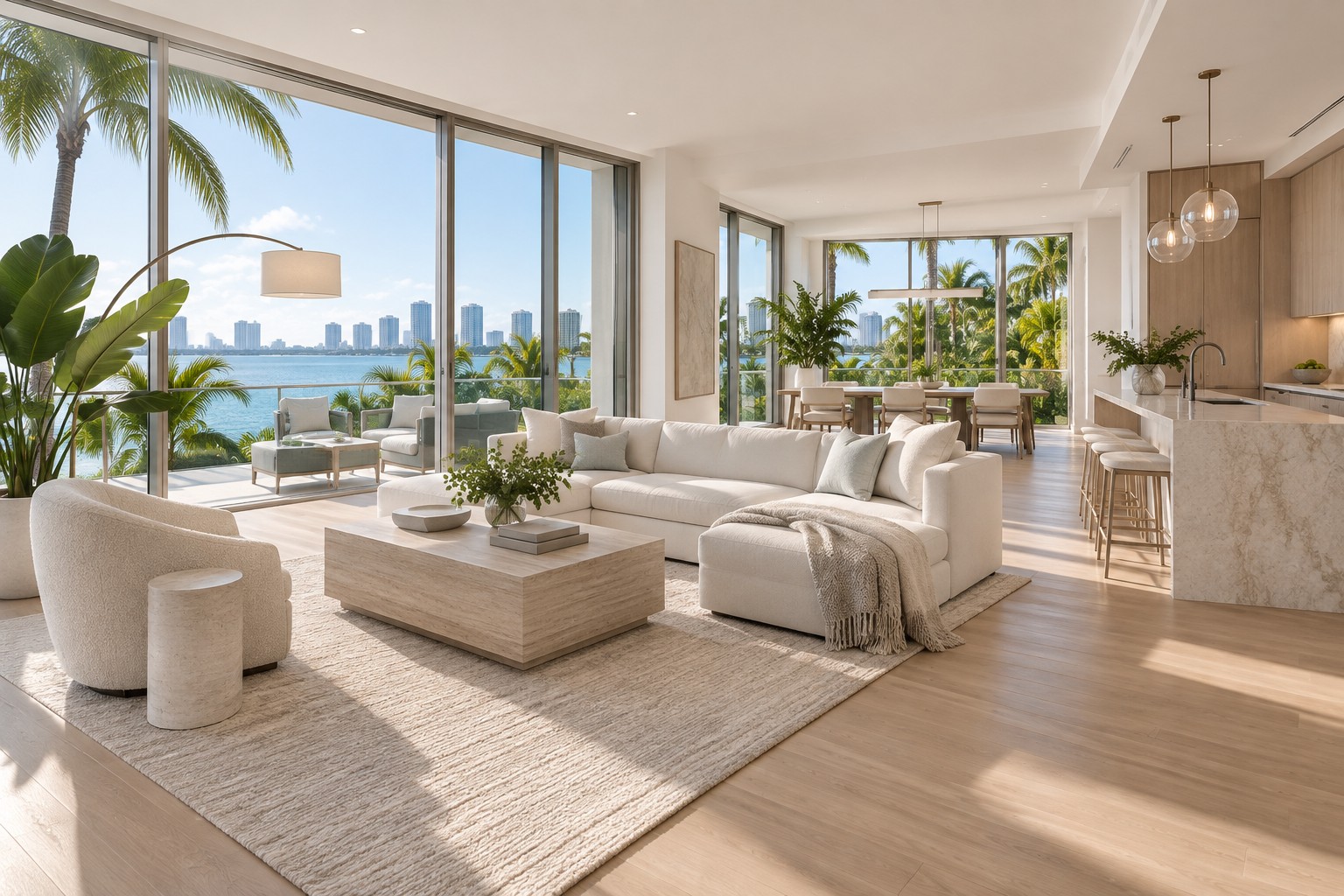 A bright Fort Lauderdale home interior, illustrative